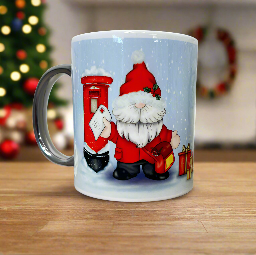 Santa Gonk Wrap around Name Mug