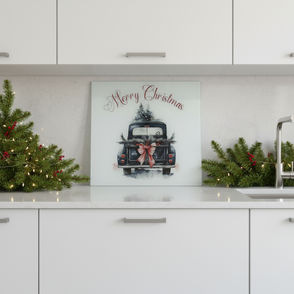 Christmas Truck 30cm Chopping Board/ Splashback