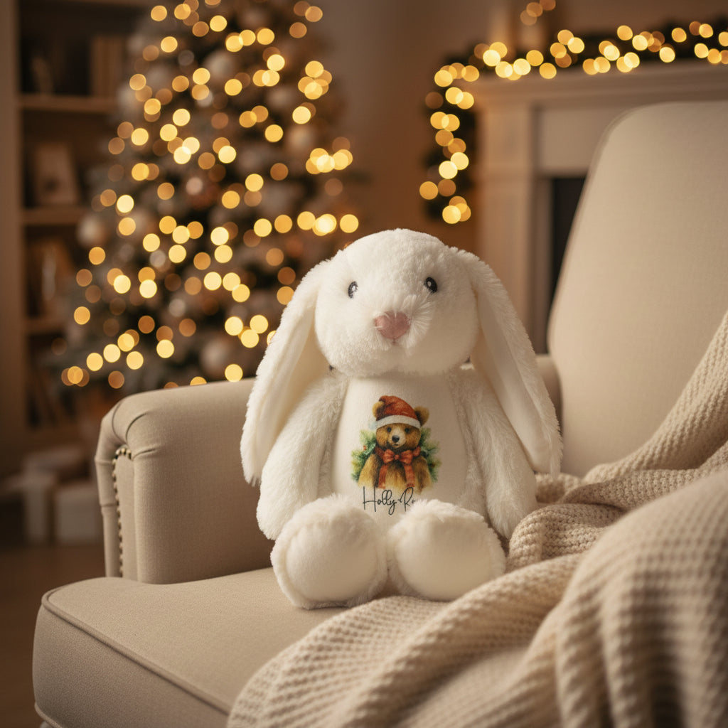 Christmas Bear Floppy Rabbit Plush Teddy
