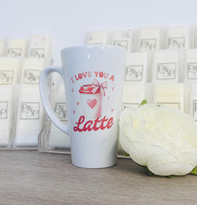 New Latte Ceramic “I Love you a Latte” Mug 17oz inc Box