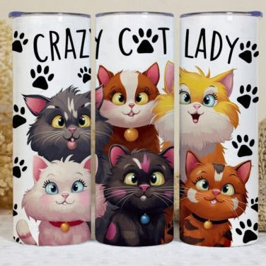 Crazy Cat Lady Tumbler