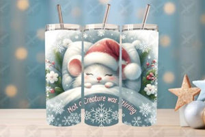 Bedtime Mouse Christmas Skinny Tumbler 600ml