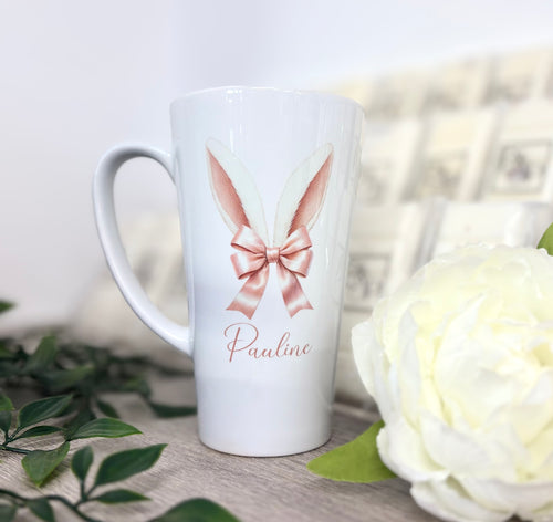 New Latte Bunny Ears Ceramic Mug 17oz inc Box