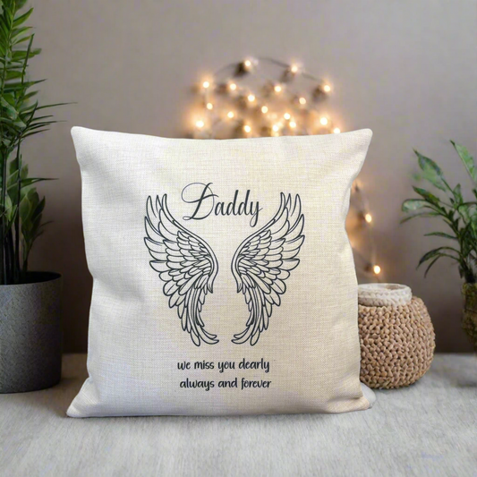 Hug me tight Angel Wing Filled Cushion