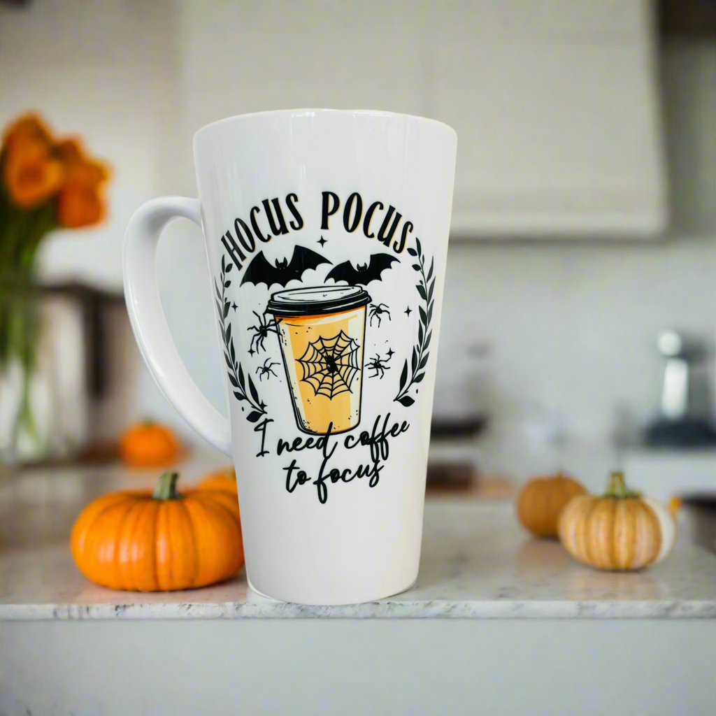 I need coffee to focus Latte 17oz Latte Mug