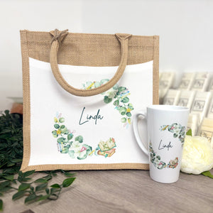 Any Name - Half Wreath Tote Bag