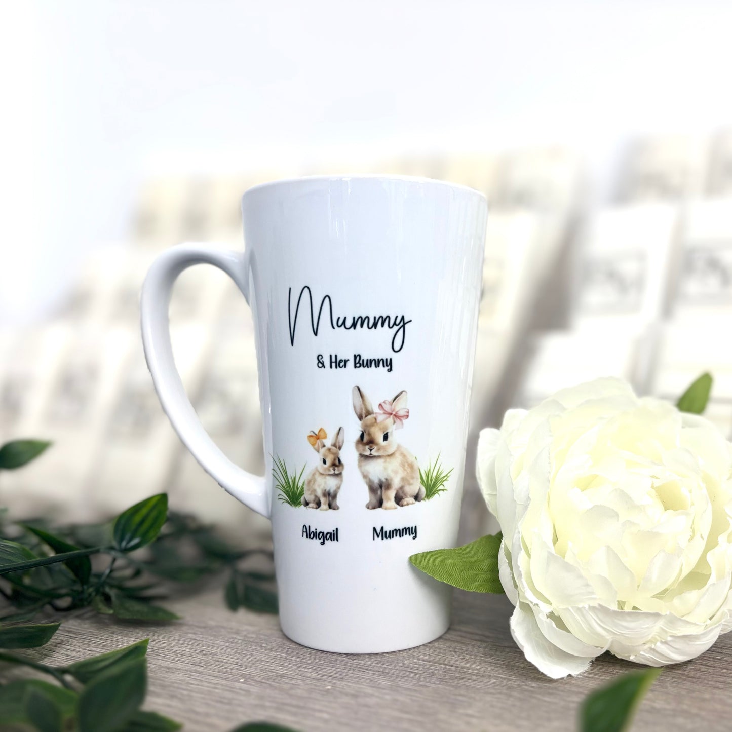 New Latte Ceramic Mug 17oz “Mummy & me” inc Box