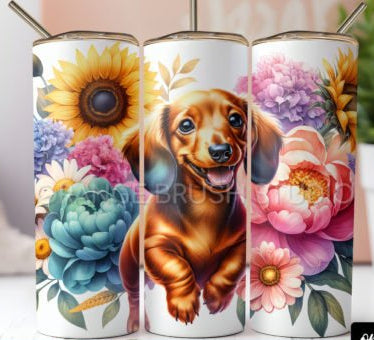 Dachshund Skinny Tumbler