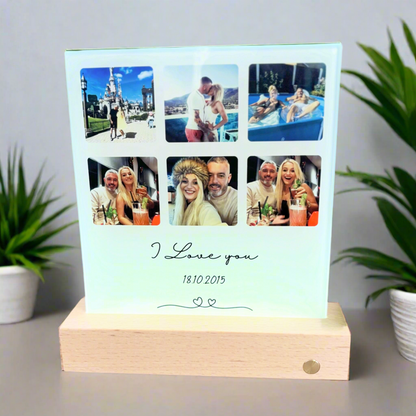 Glass 6 Photo And Text Design