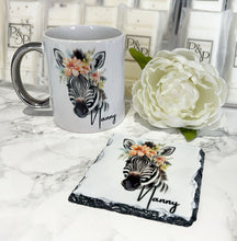 Zebra Mug and Coaster Set