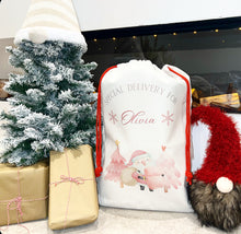 Santa Sack Pink Santa