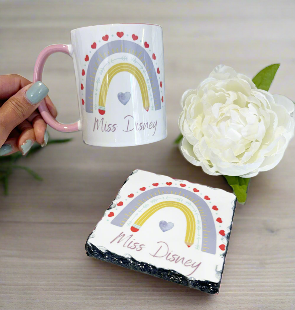 Teacher Purple Rainbow Design (Various Products)