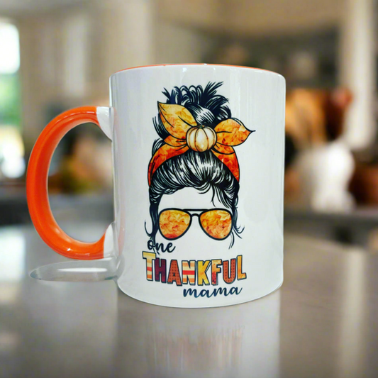 New “One Thankful Mama” Mug