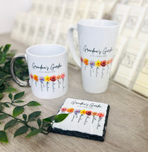 “Love Grows Here” Mugs (Don’t forget to leave us the name for who’s Garden this is)