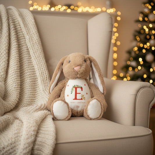 Merry Christmas Reindeer Floppy Rabbit Plush Teddy