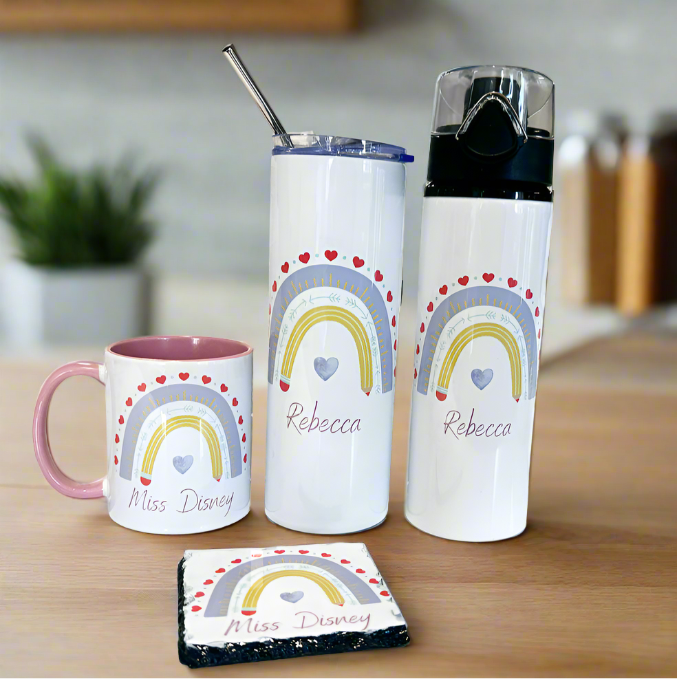 Teacher Purple Rainbow Design (Various Products)