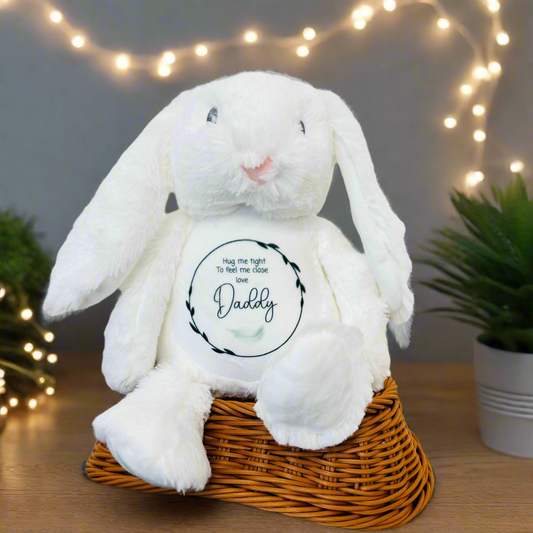 Floppy Rabbit Plush Teddy - Hug me tight and hold me close - Feather