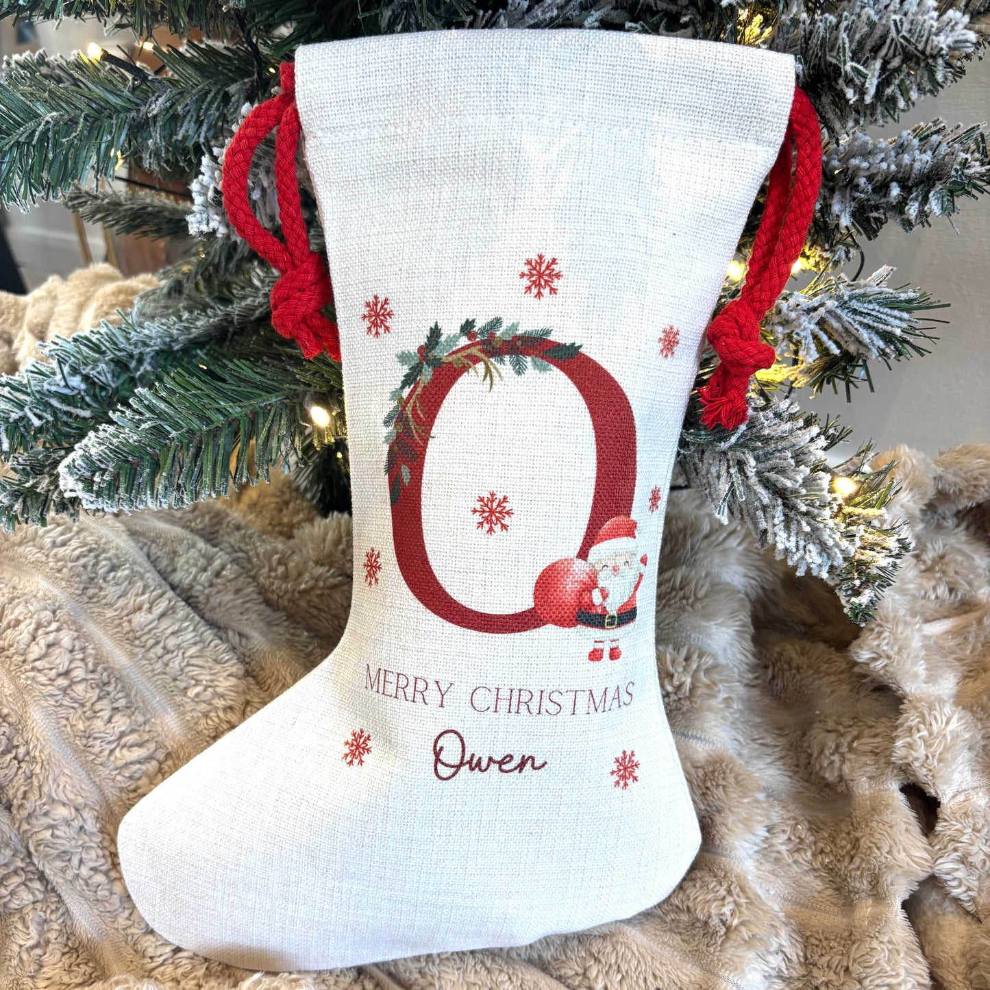 Santa Sack Initial Santa