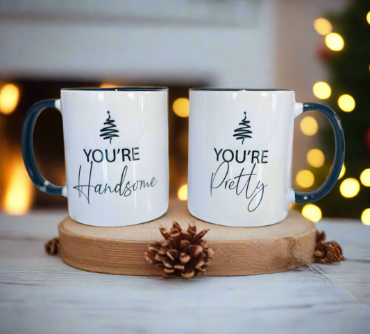 Duo “Handsome/pretty” Mugs