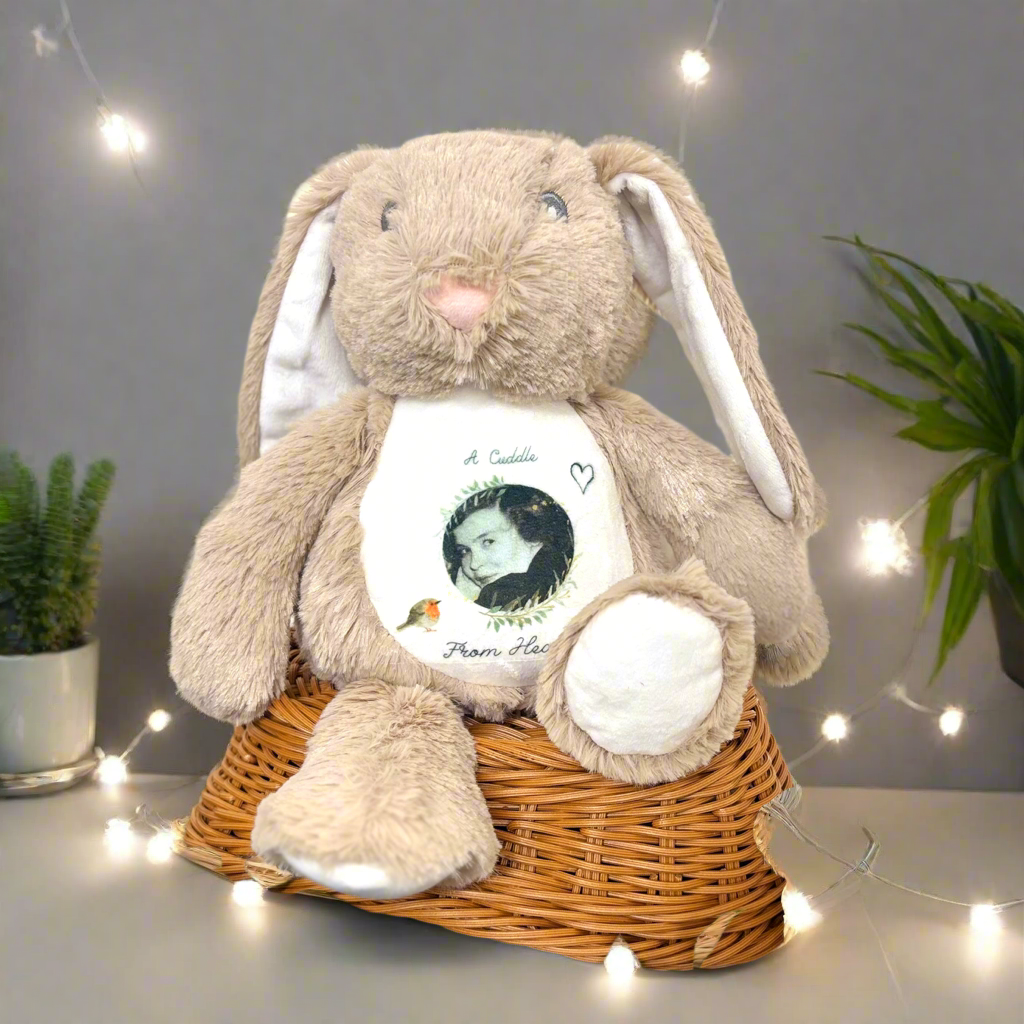 Floppy Rabbit Plush Teddy - “A cuddle from Heaven” with Robin