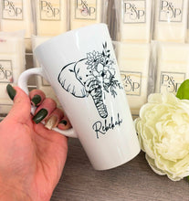 New Latte Ceramic Mug 17oz inc Box Elephant Design