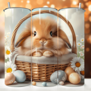 Easter Bunny in Basket Gonk Skinny Tumbler