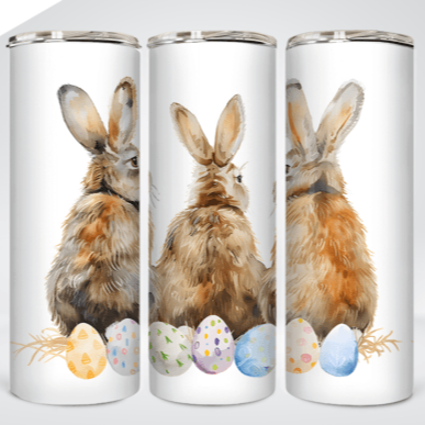 Trio of bunnies Skinny Tumbler