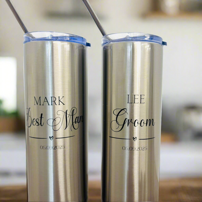 Bestman/ Groomsman Stainless Steel Tumbler