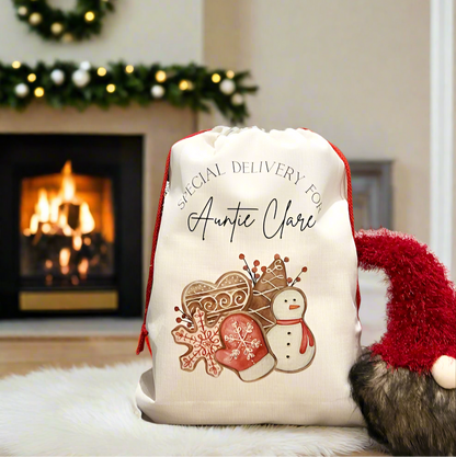 Santa Sack Gingerbread Cookies