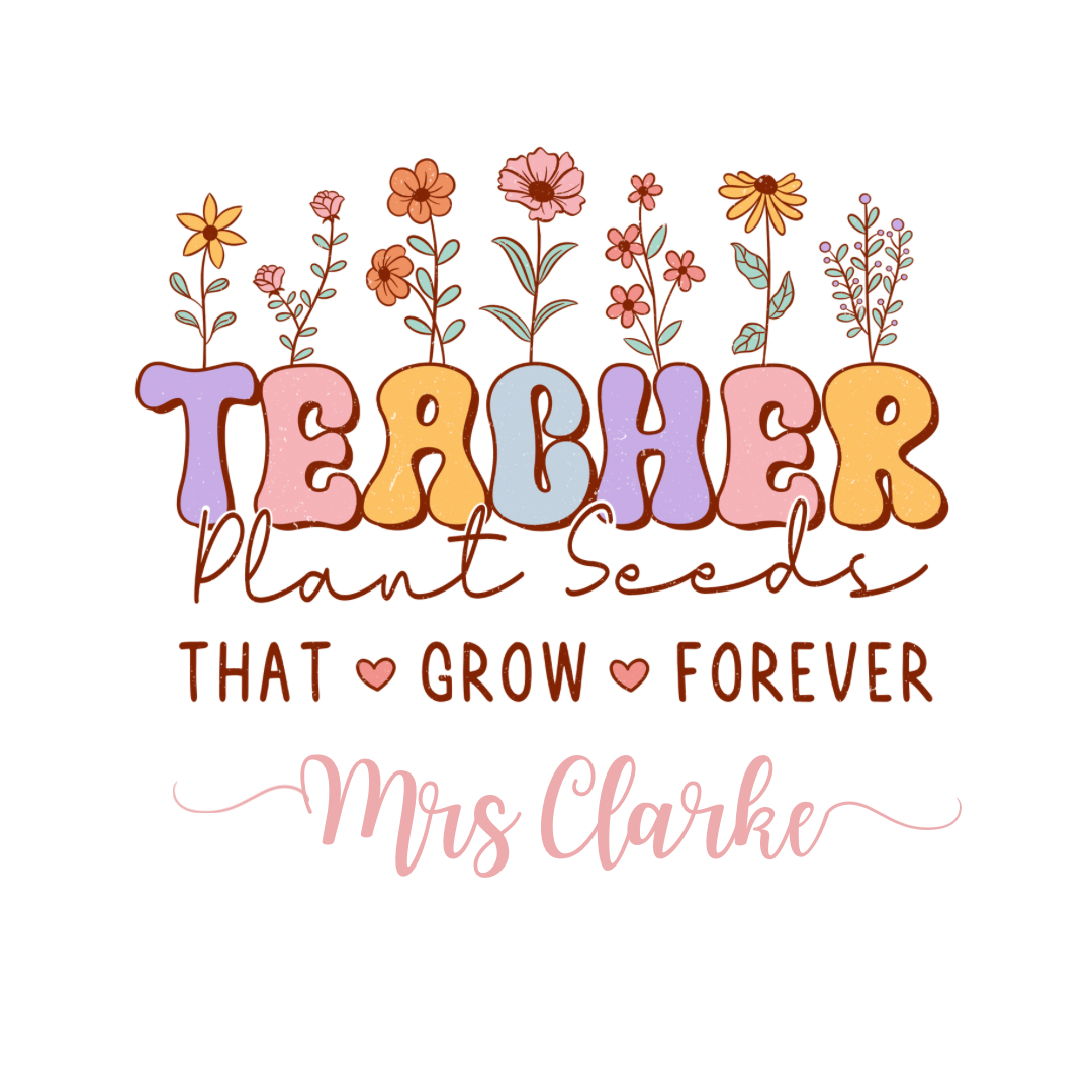 Teacher Wildflower - Tote bag, Travel Mug and Mini Latte