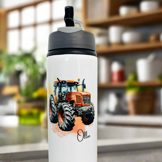Red Tractor Sports Bottle