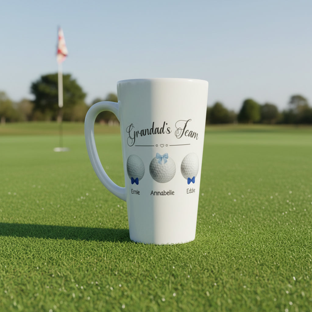 Golfing Team Latte Mug