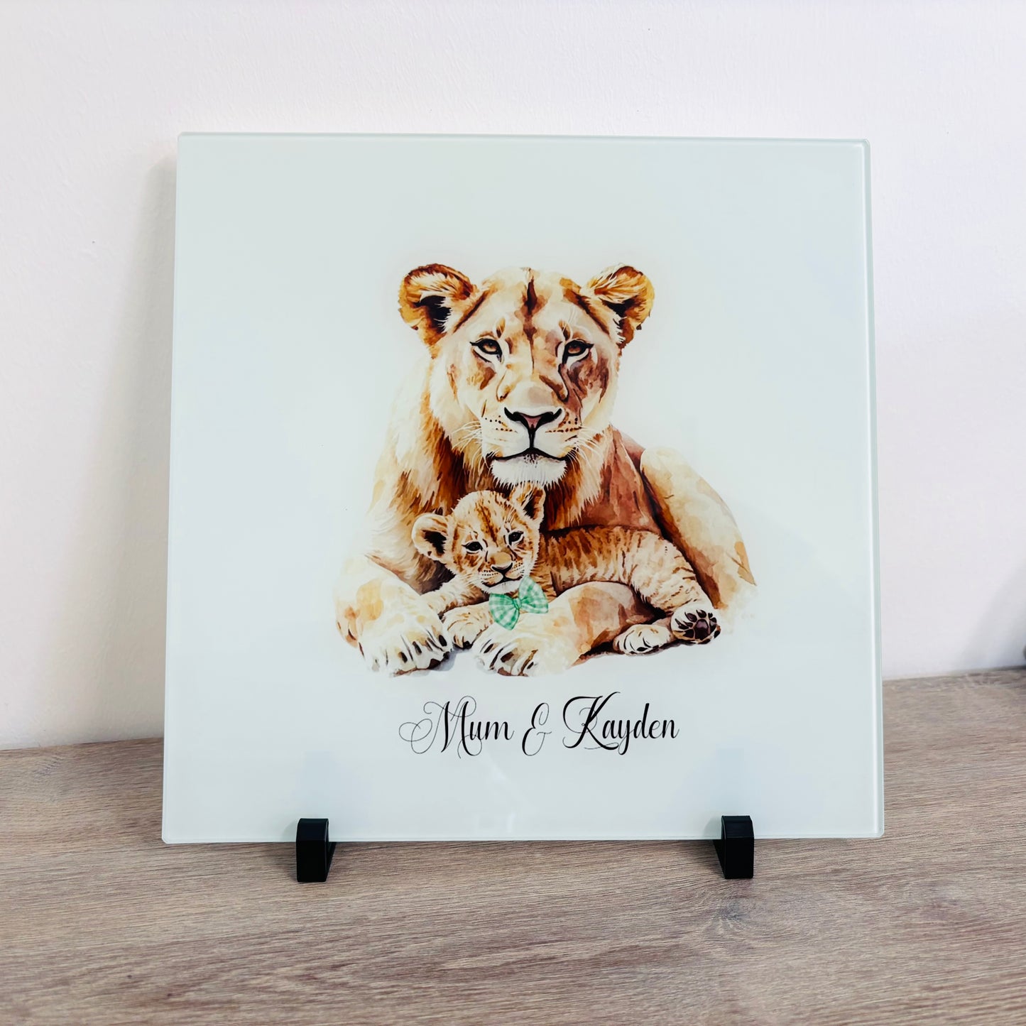 Lioness and her Cubs 30cm Chopping Board