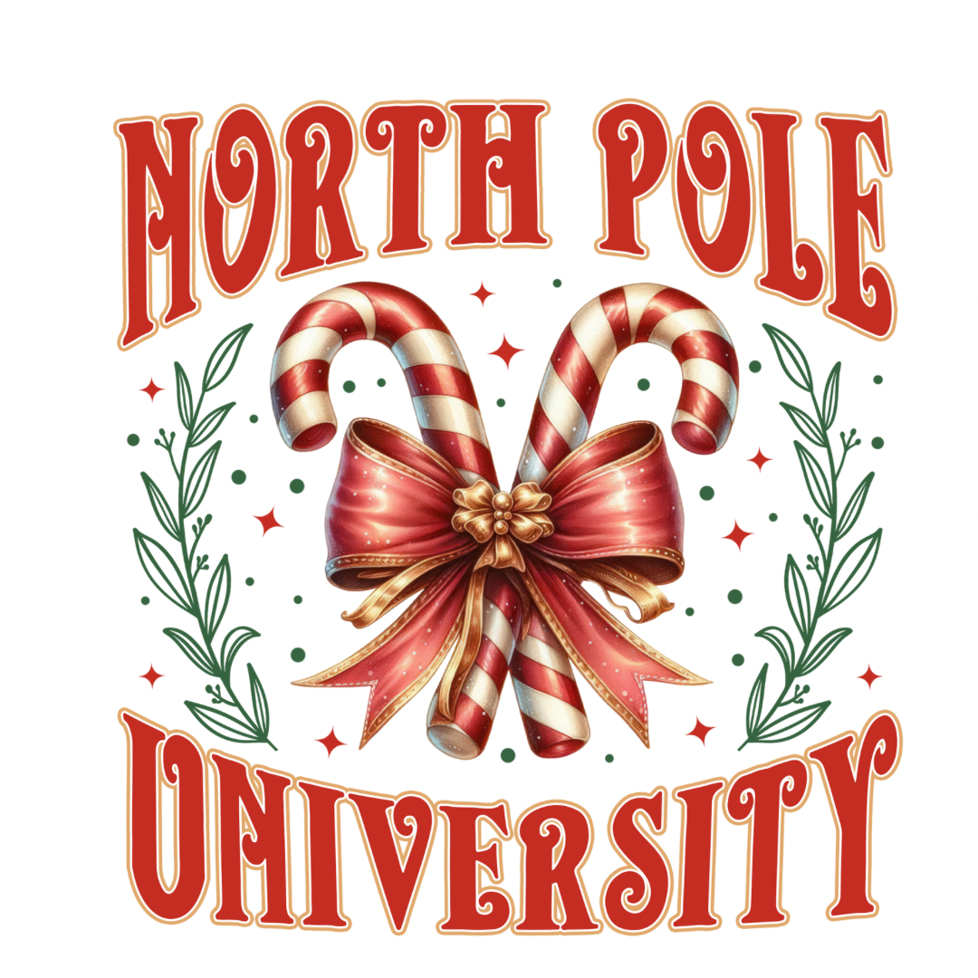 North Pole University (Splash Back/ Chopping Board &filled Cushion)