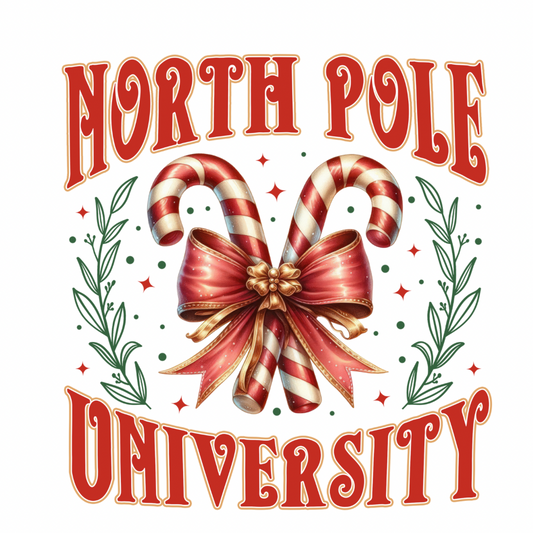 North Pole University (Splash Back/ Chopping Board &filled Cushion)