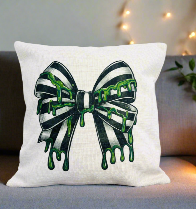 Black and White Big Halloween Bow Design (Various Products)
