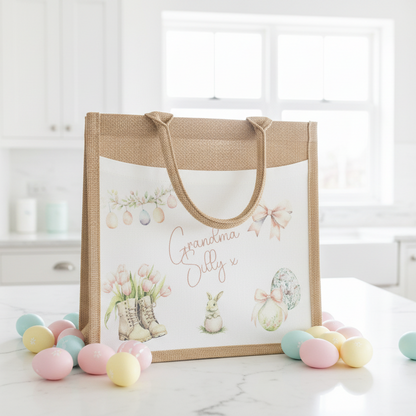 Easter Wellies Design Tote Bag