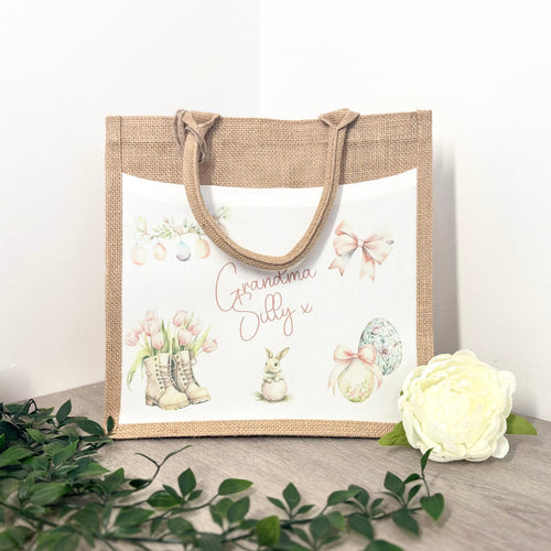 Easter Wellies Design Tote Bag