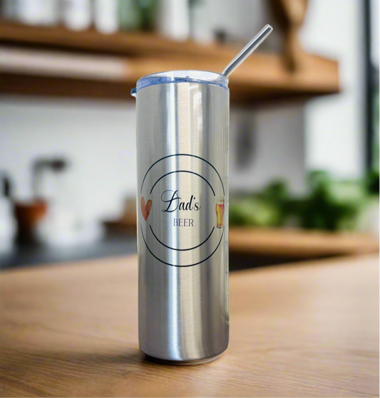 “Name’s” Beer Silver Stainless Steal Tumbler