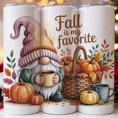 Fall Favourite Pumpkin Gonk Skinny Tumbler