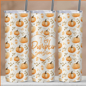 I Love Pumpkin Season Skinny Tumbler 600ml