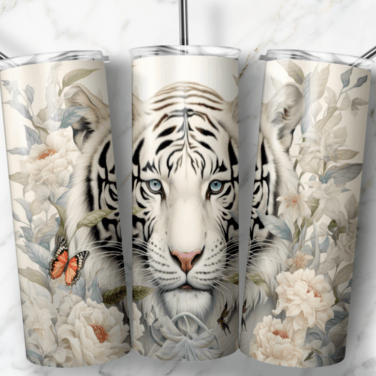 White Tiger Tumbler