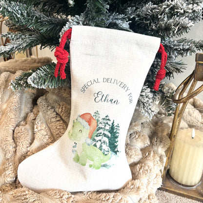 Dinosaur Santa Sack
