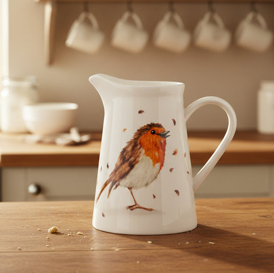 Robin Ceramic Jug 15cm