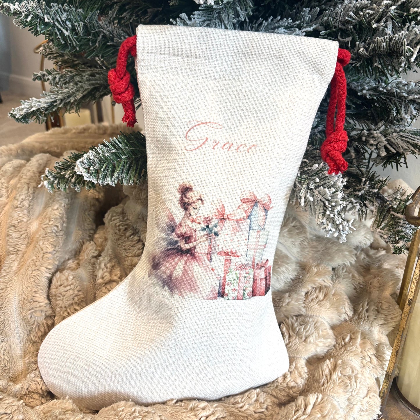 Santa Sack Ballerina / Fairy with Presents