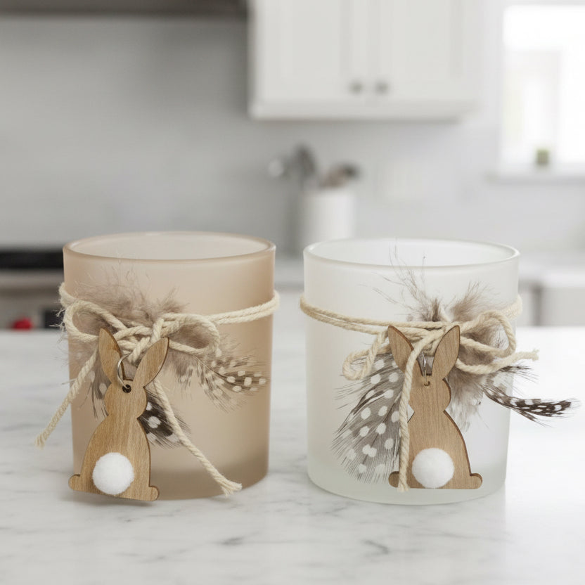 Bunny Candle Holders 2 Pack