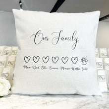 Our Family Love hearts Design (Various Products)