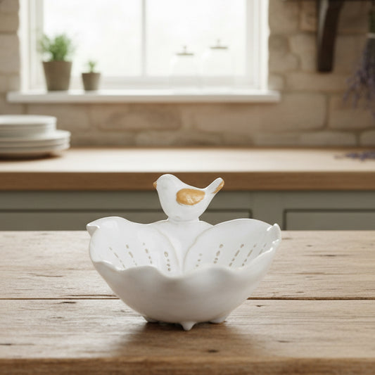 Bird and Flower Trinket Dish 15cm