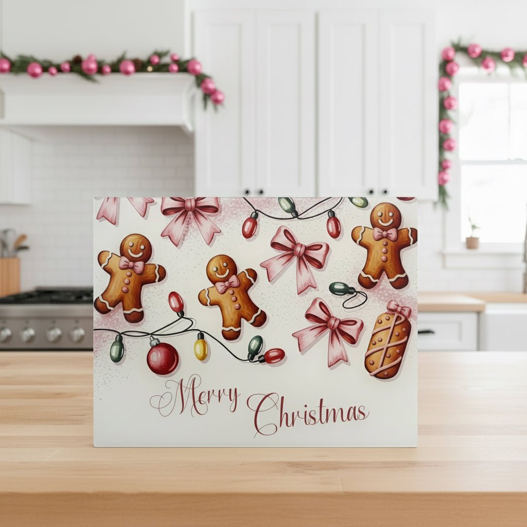 Bauble Gingerbread Chopping Board/ Splashback A3