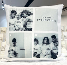 3 Photo Grey Pannel Photo Cushion 40cm